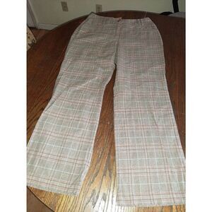 Size 10 Cato Brown Blue Peach Dress Pants